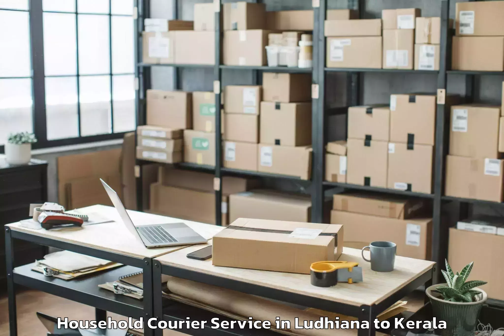 Get Ludhiana to Changanassery Household Courier